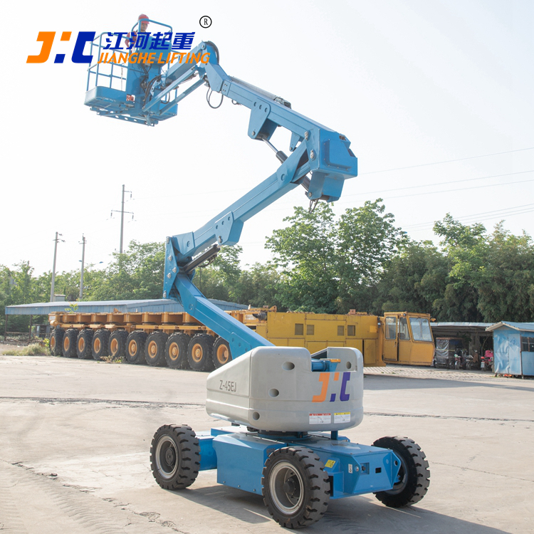 江河14米全自行走電動曲臂式高空作業平臺