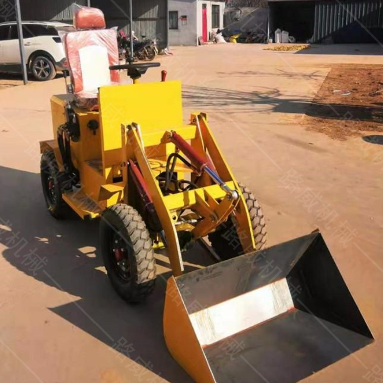 出售新型全電動(dòng)裝載鏟車 小型工程轉(zhuǎn)載機(jī) 養(yǎng)牛廠用鏟糞鏟車