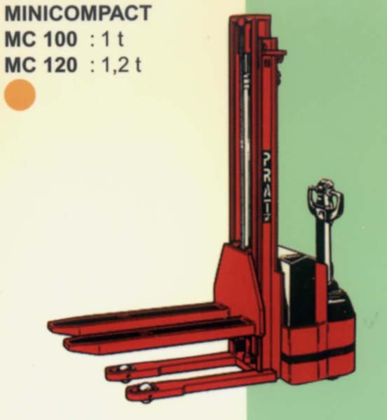 法國(guó)派特叉車(PRAT)1/1.2噸步行式全自動(dòng)電動(dòng)堆高機(jī) MC100/MC120