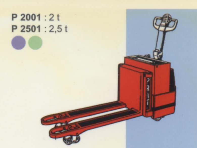 法國派特叉車(PRAT)2/2.5噸步行式電動托盤搬運車 P2001/P2501