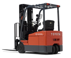 美國(guó)豐田叉車(TOYOTA)3500磅三輪電動(dòng)平衡重叉車 7FBEHU18***