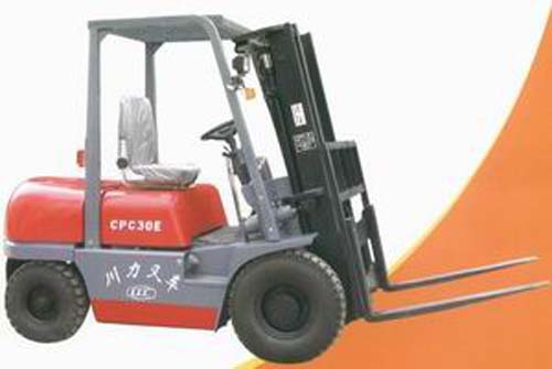 四川成叉3噸內(nèi)燃汽油平衡重叉車(chē) CPC30E