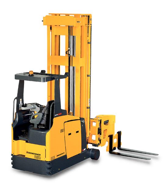 德國(guó)永恒力(Jungheinrich)1.5噸人下行高位三向堆垛叉車(chē) ETX 513–515