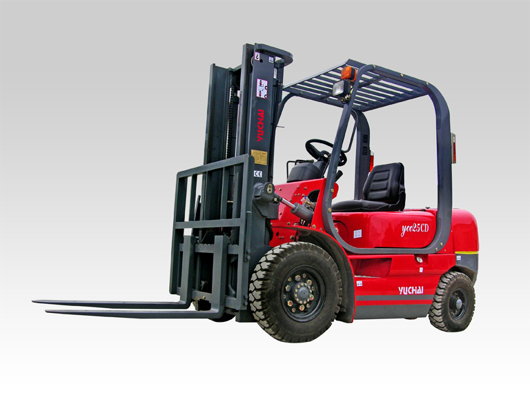 桂林玉柴叉車(YUCHAI)2.5噸內燃柴油平衡重叉車 YCC25C/YCC25CD