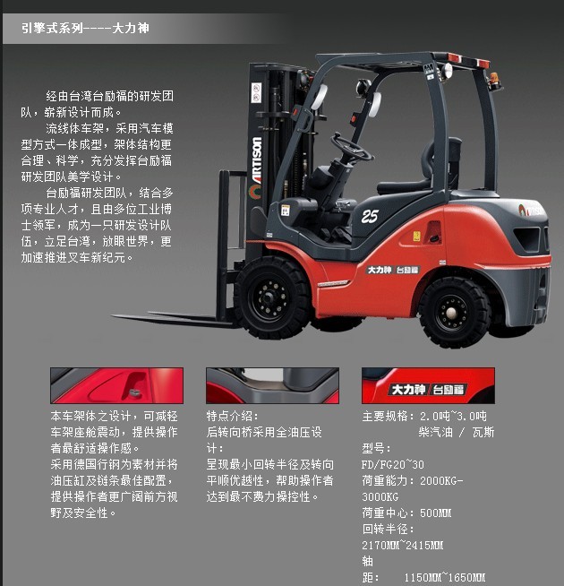 臺勵福叉車 大力神、銀豹等系列