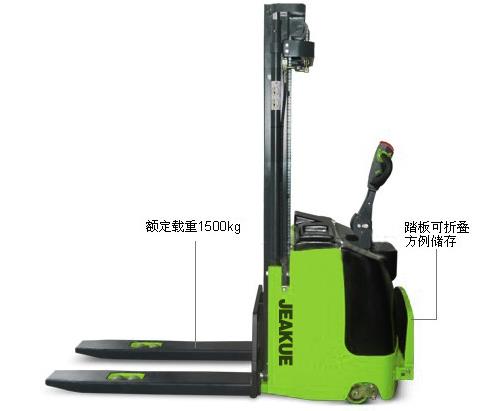 三級門架全電動踏板堆高車 JK8390