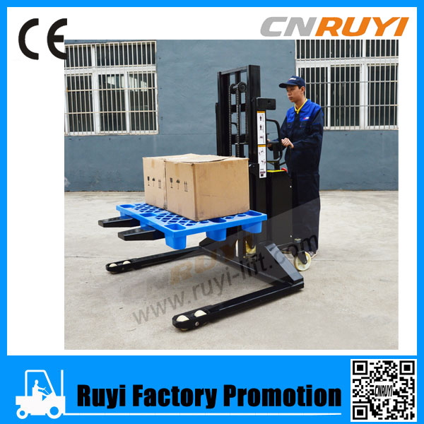 惠州經銷半電動寬支腿電動堆高車 CDD10SS(W)